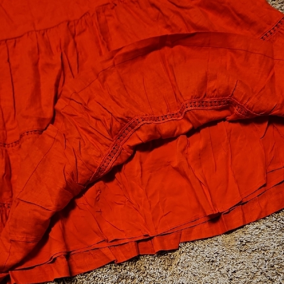 The Bettina Linen Blend Tiered Mini Shirt Dress By Maeve - Picture 8 of 12